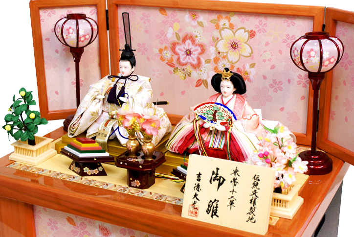 雛人形,吉徳大光,御雛,コンパクト収納飾り,605-776,ひな人形