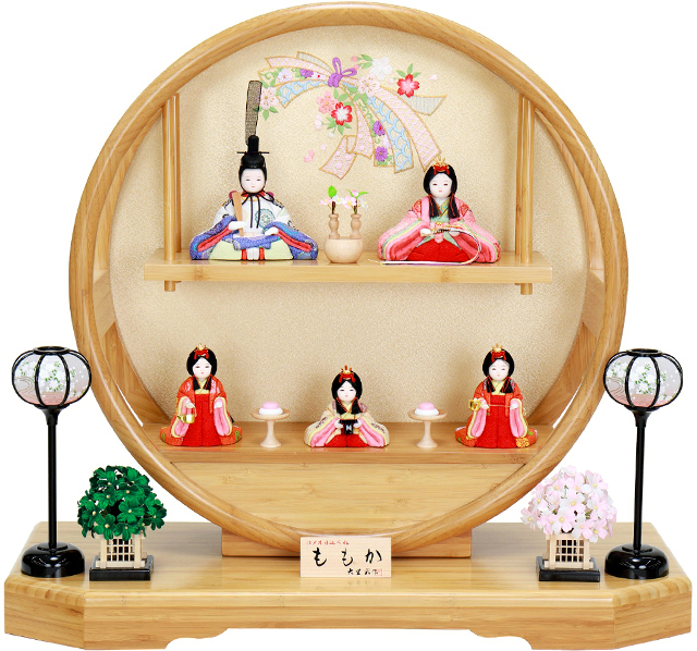 雛人形,大里彩,ももか,木目込み,親王飾り,4H45-FT-221,ひな人形