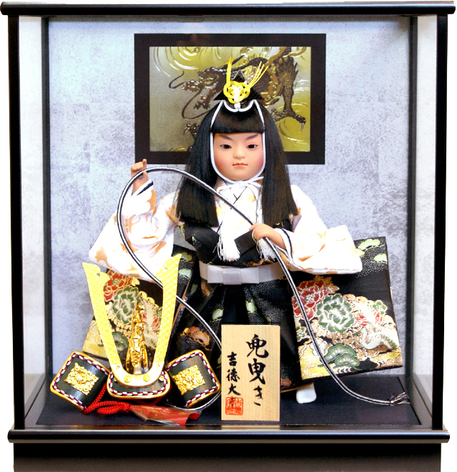 五月人形 日本人形 大将飾り ケース付き 大人気の - 子どもの日