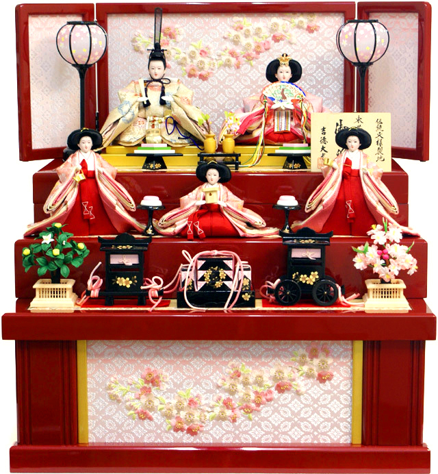 雛人形,吉徳大光,三段収納飾り,606-112,ひな人形,インターネット通信