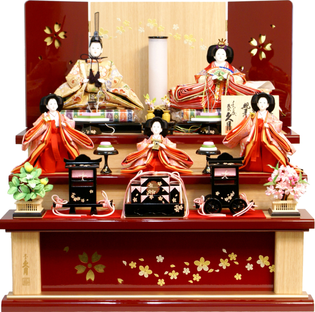 雛人形 久月作「よろこび雛」 収納式 三段飾り 通販