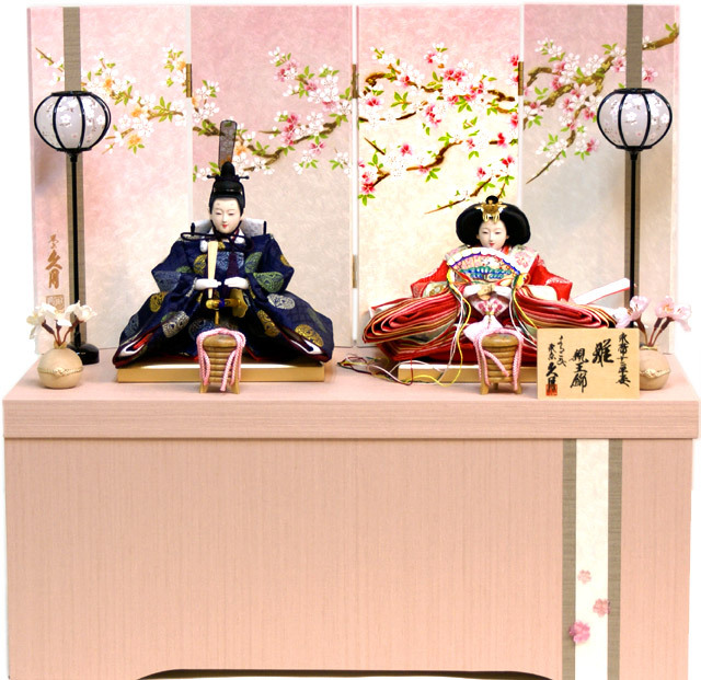 雛人形,東京久月, よろこび雛,コンパクト収納飾り,ひな人形,#S-35227
