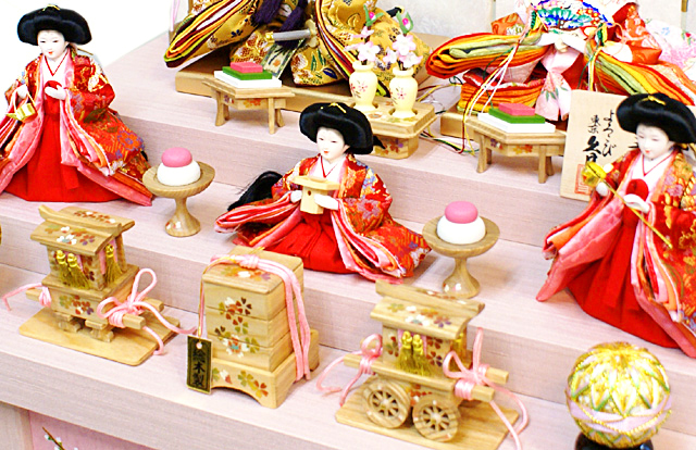 雛人形,東京久月,よろこび雛,収納式三段飾り,ひな人形,#